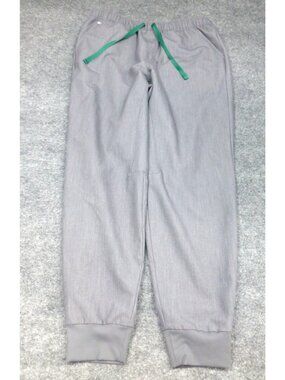 Figs Tansen Technical Collection Gray Jogger Pants M 16" Waist 29" Inseam Polyes